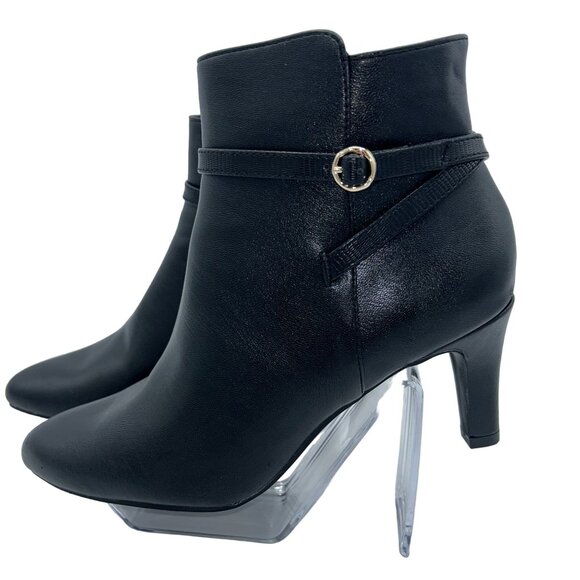 LifeStride Women's Black Ankle Boots 8M Side Zipper Pointed Toe - Picture 13 of 13